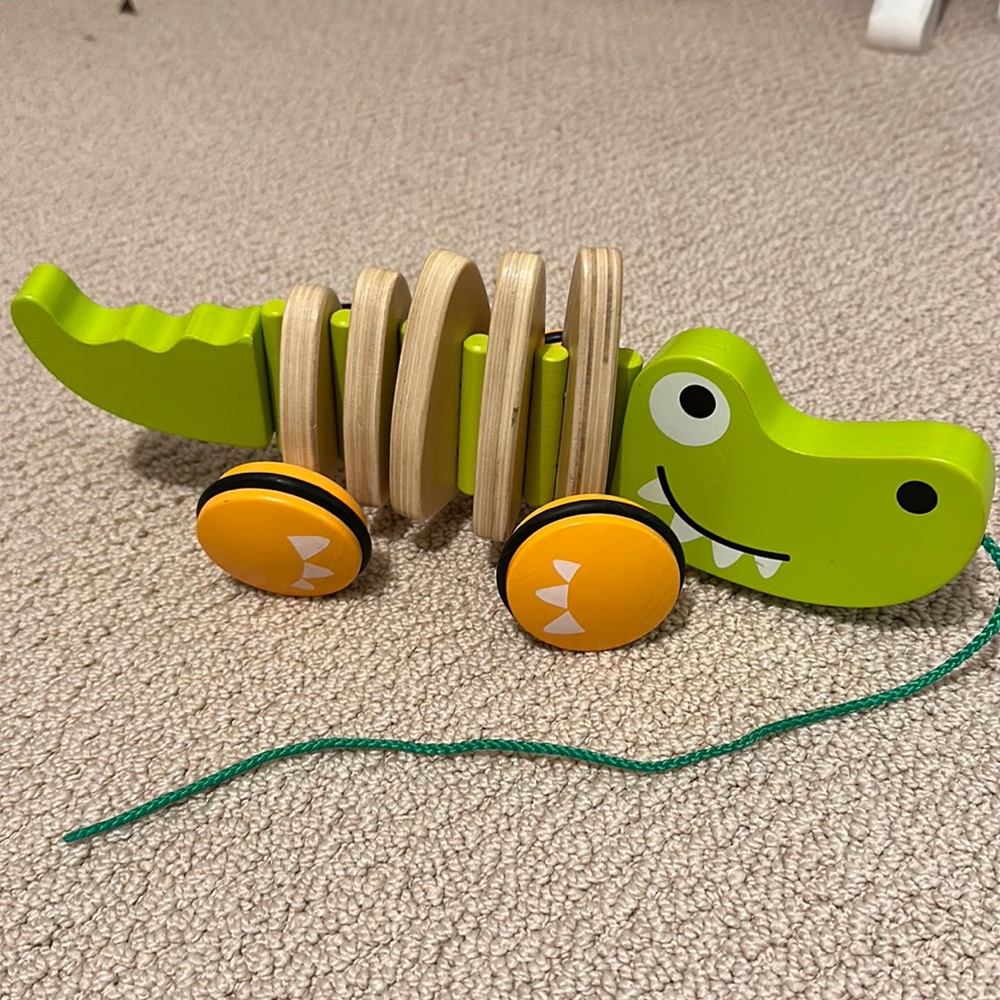 Pottery Barn Kids Gator Pull Toy